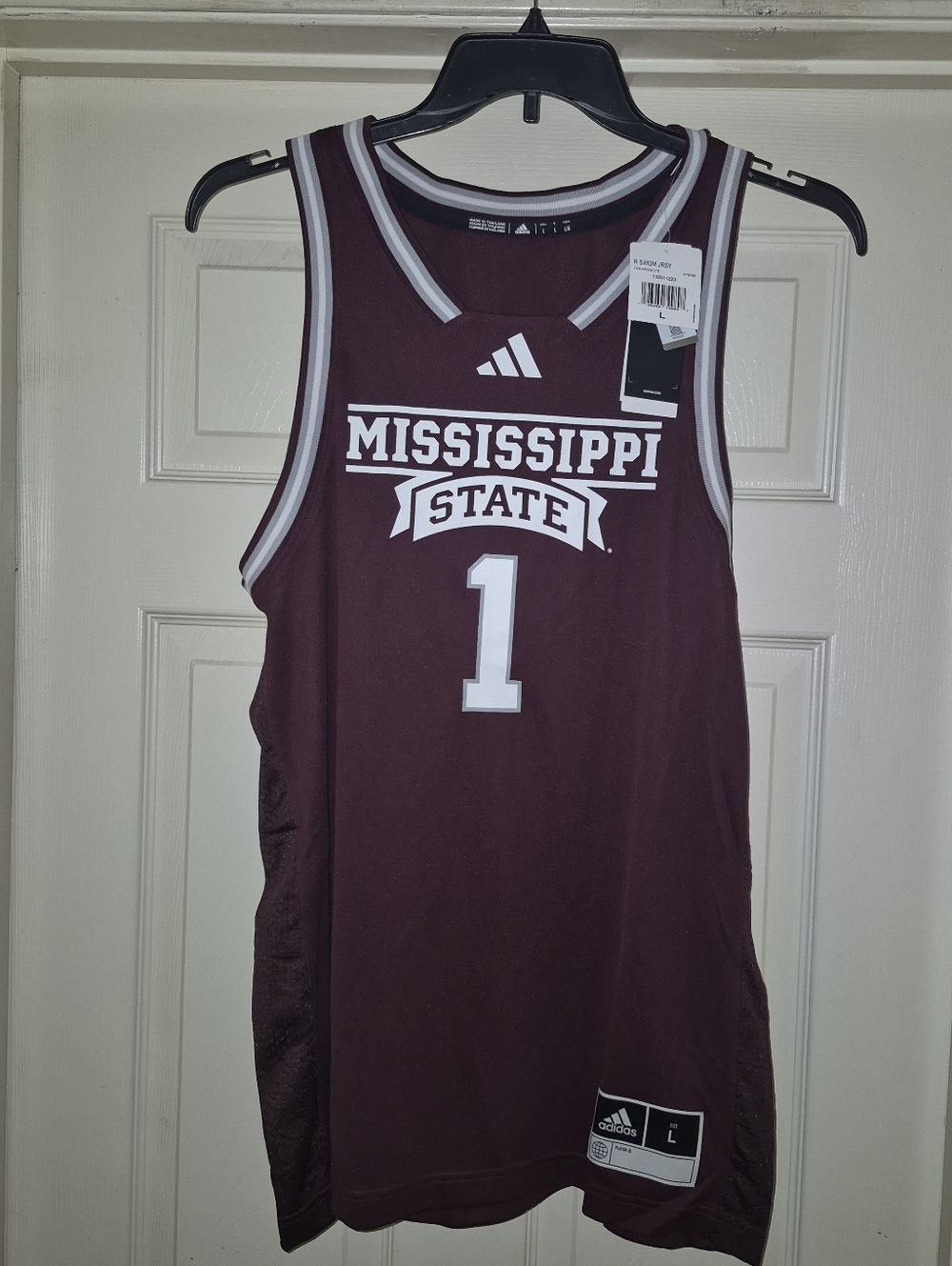 Adidas Mississippi State Bulldogs Basketball Jersey